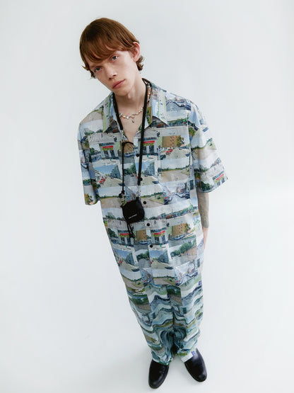 Unisex Scenery Picture Unique Oversize Shirt