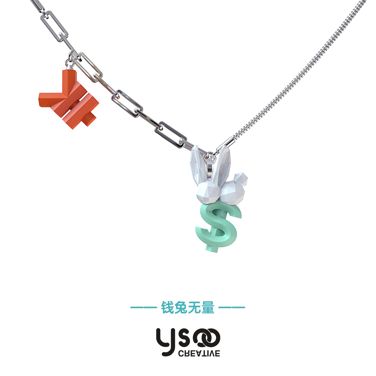 Dollar Yen Rabbit Nichi Necklace