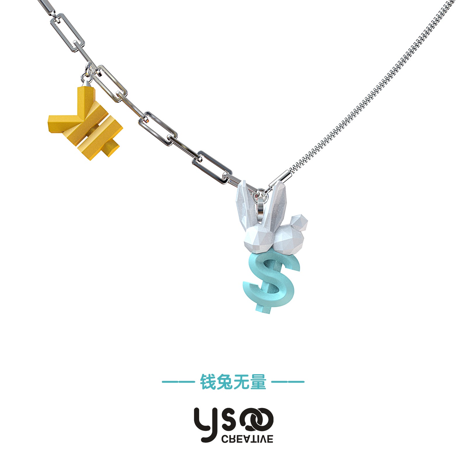 Dollar Yen Rabbit Nichi Necklace