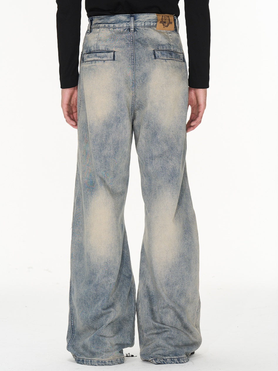 Denim Retrp Wide Nichi Pants