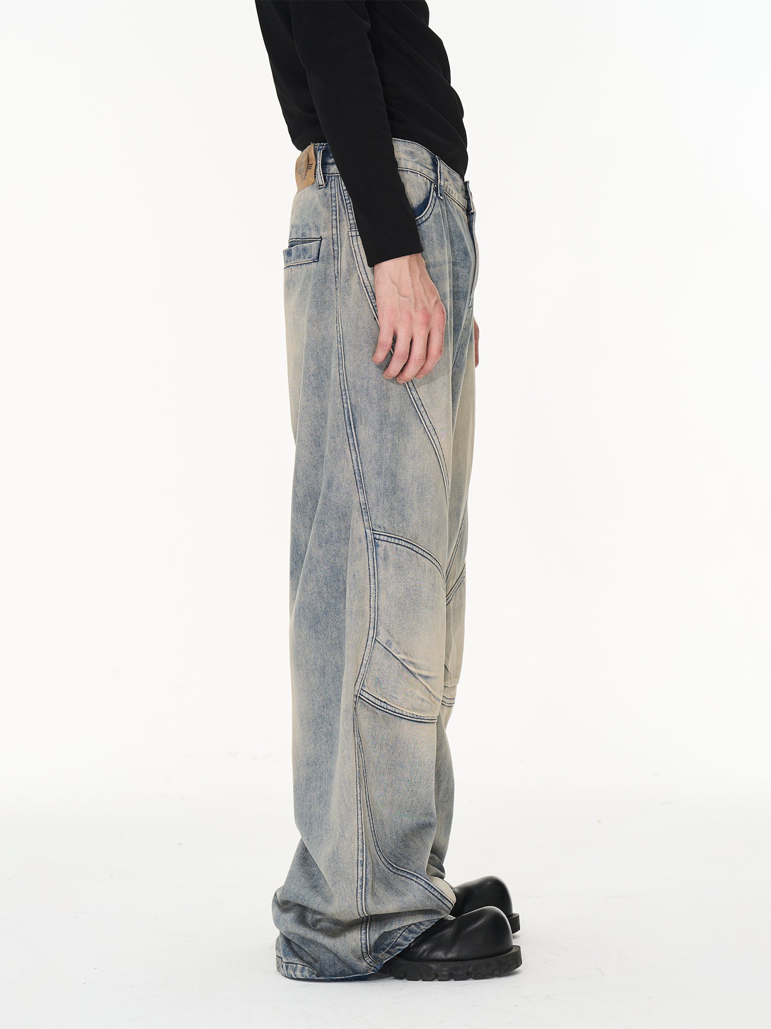 Denim Retrp Wide Nichi Pants