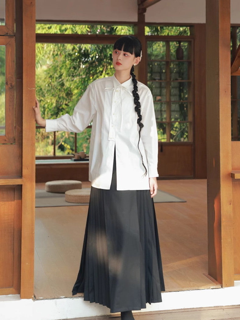 Box-Pleats Flare A-Line High-T-Langstrecke