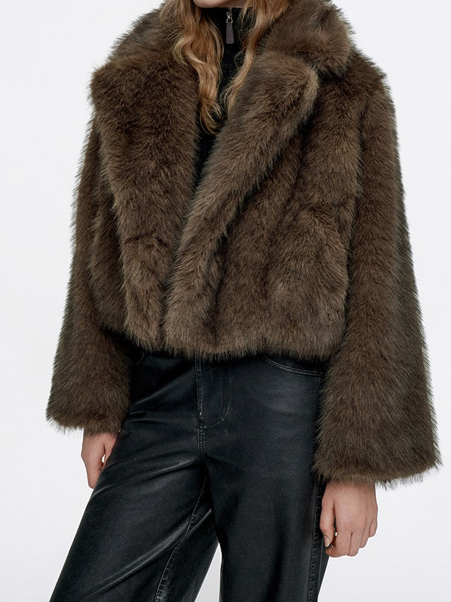 High-End Luxury Volume-Fur Occasion Dress-Coat Fur-Jacket