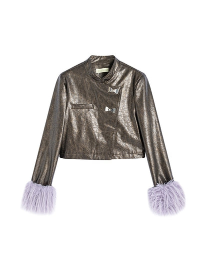 Tassel Leather Nichi Conspicuous Jacket＆One-Piece