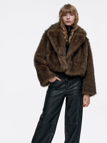 High-End Luxury Volume-Fur Occasion Dress-Coat Fur-Jacket