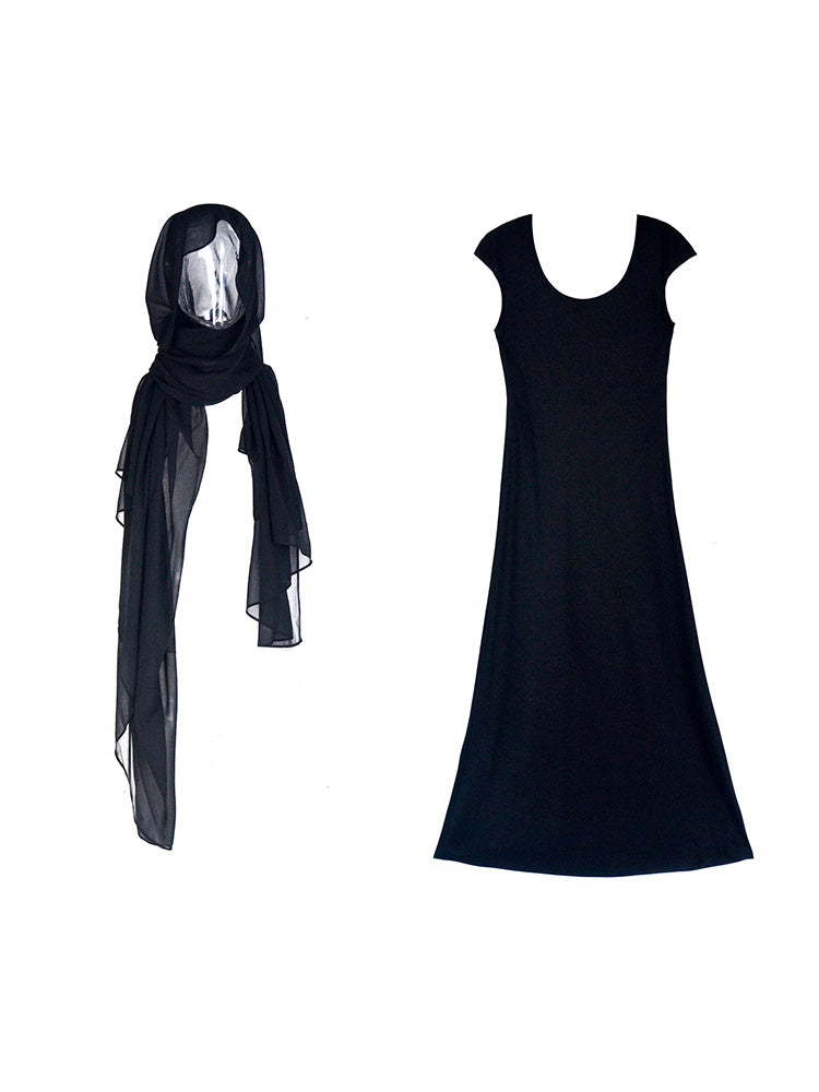 Chic Plain Ciffon Scarf&amp;One-Piece&amp;Arm-Cover