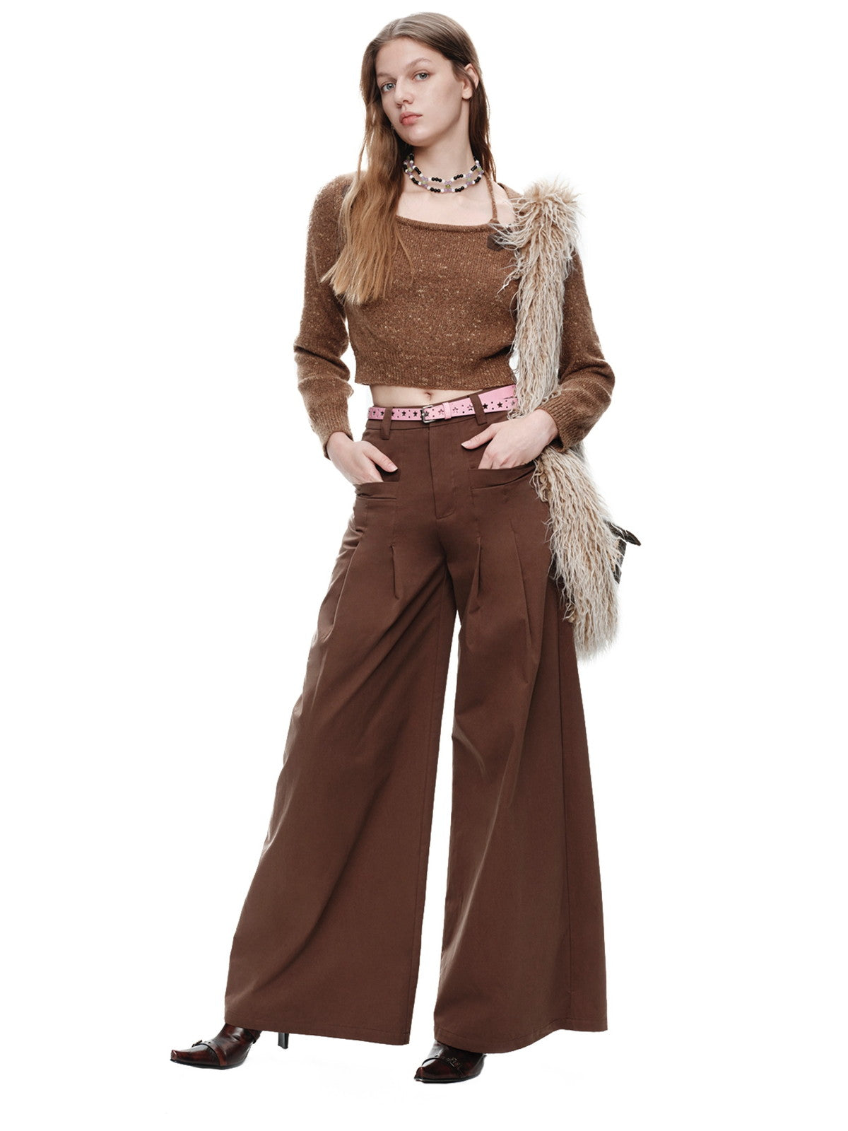 Casual Thick Flare Retro Cool Wide-Pants