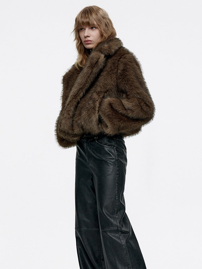 High-End Luxury Volume-Fur Occasion Dress-Coat Fur-Jacket