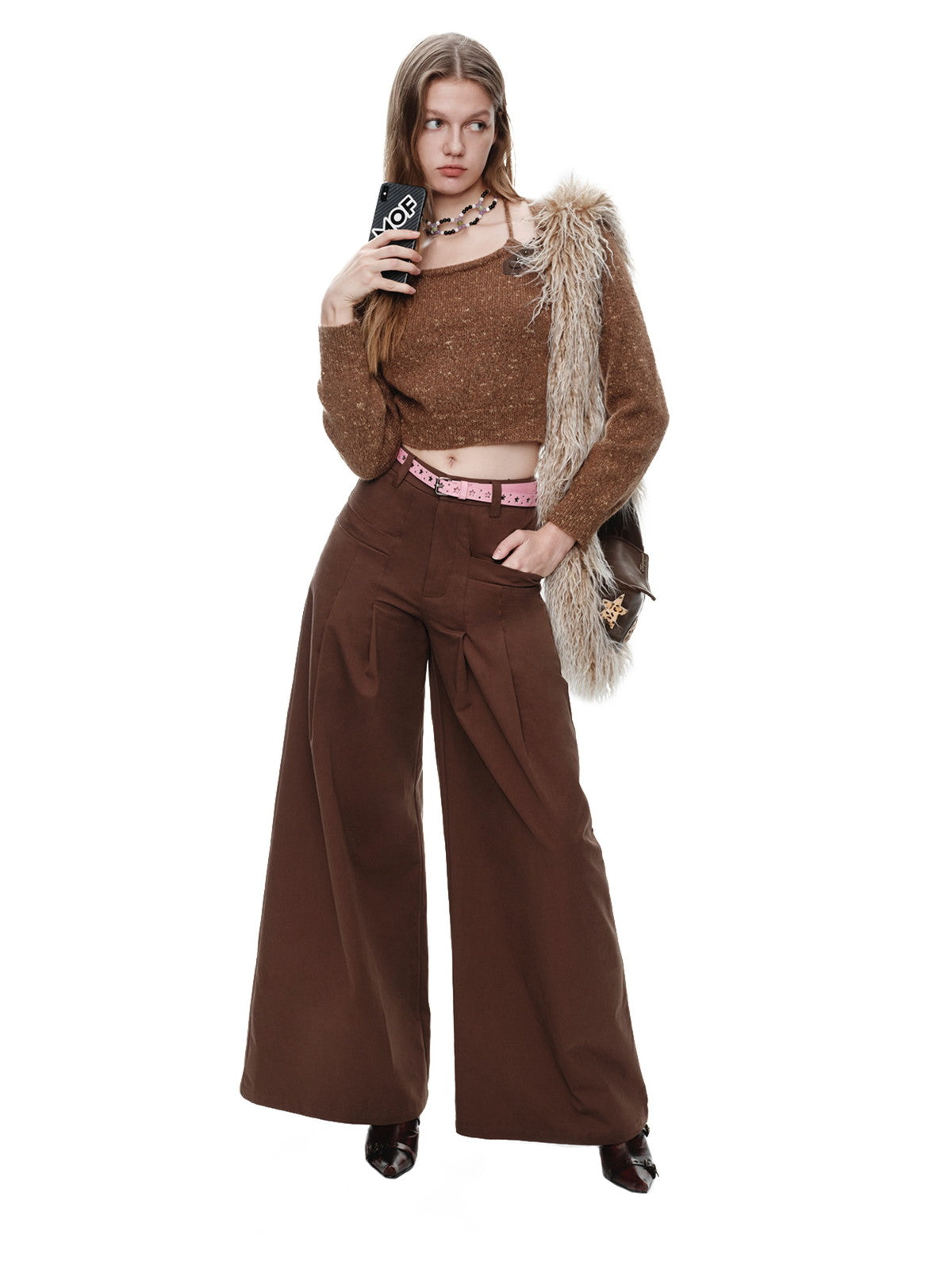 Casual Thick Flare Retro Cool Wide-Pants