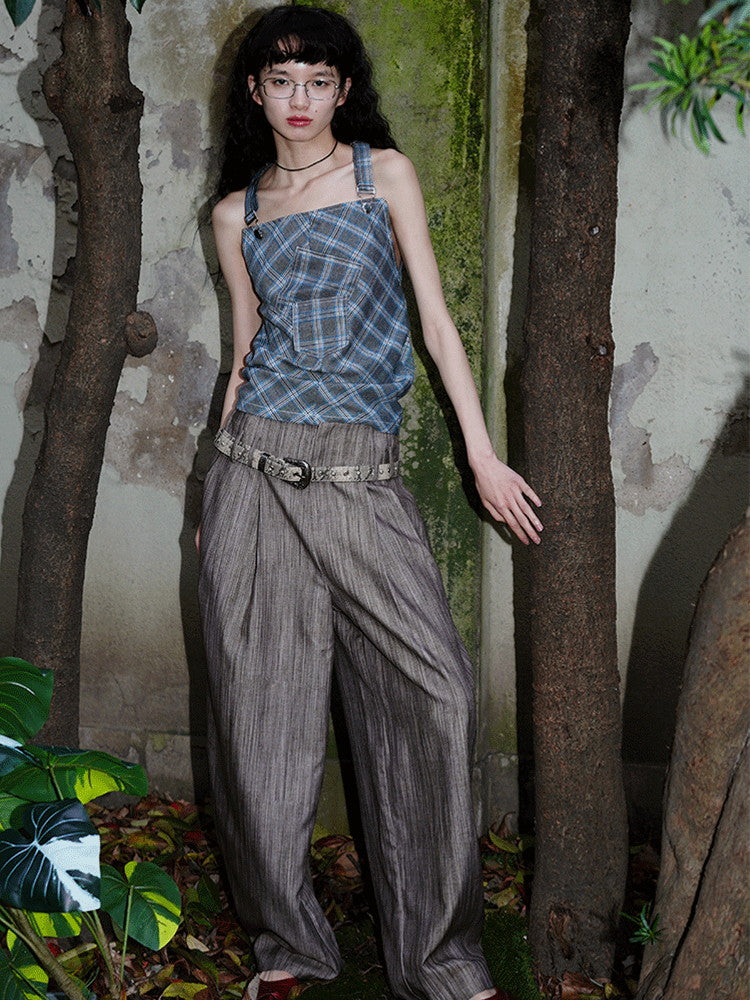 Loose Summer Relax High-Neck Wide-Pants