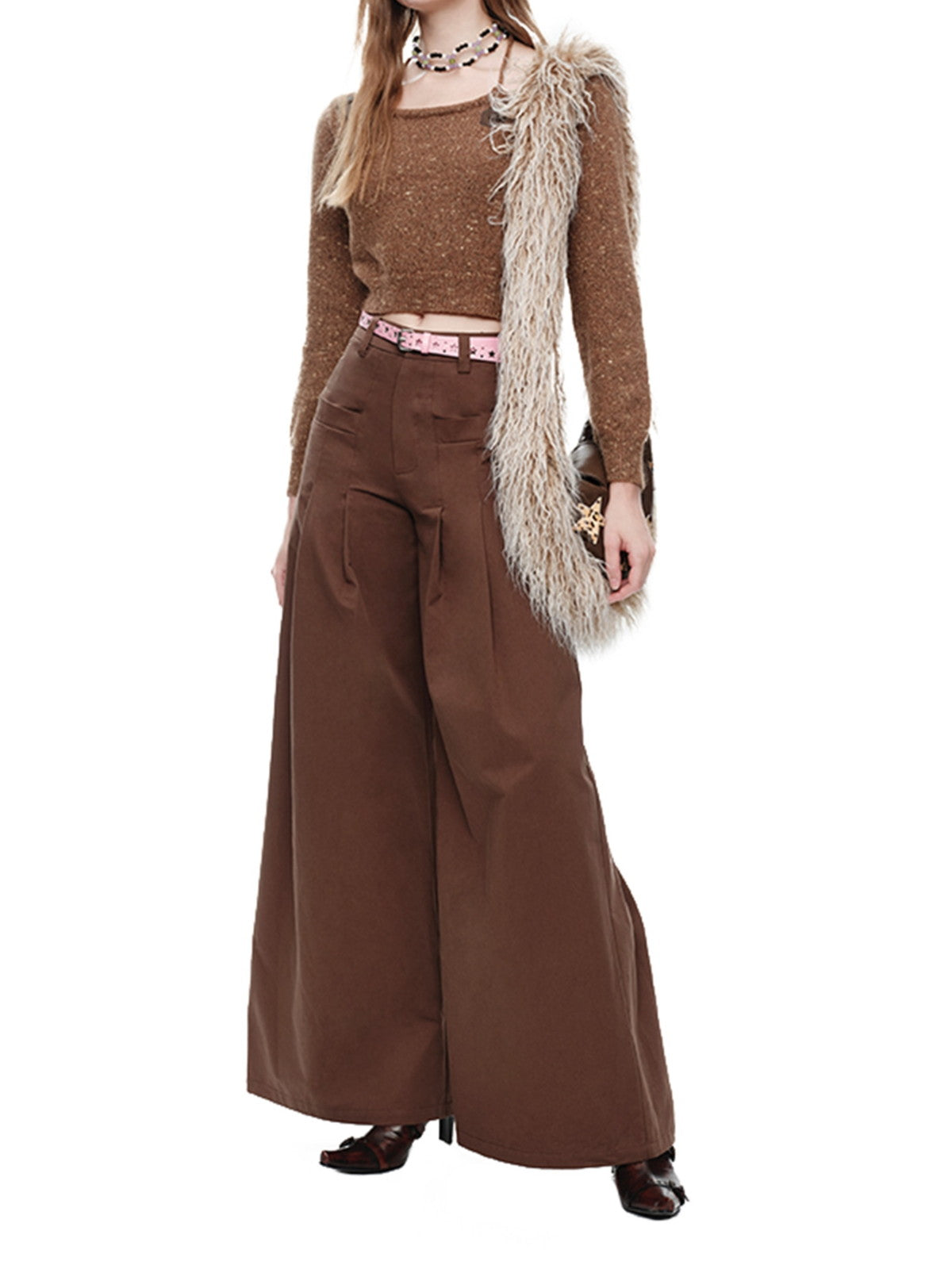 Casual Thick Flare Retro Cool Wide-Pants