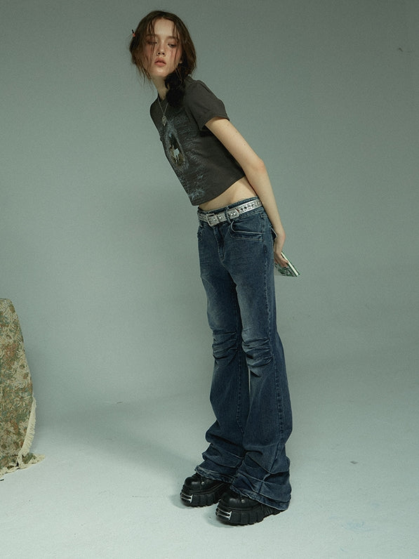 LONG DENIM CASUAL NICHI PANTS