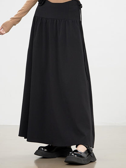 Flare A-Line Rose Rose Natural Long-Skirt