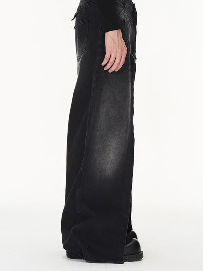 Denim Flare Slit Nichi Pants