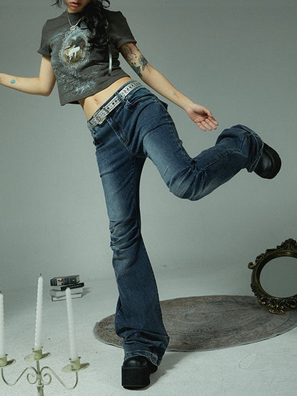 Long Denim Casual Nichi Pants