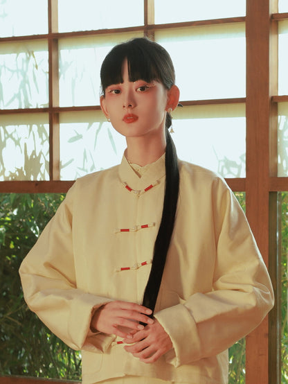 Embroidery Mao-Collar China Retro Jacket