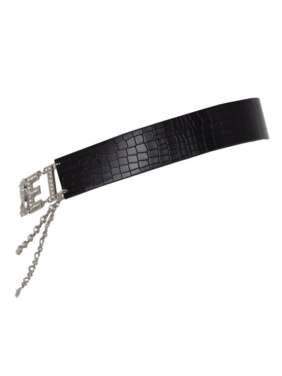 Bijou Chain Butterfly Leather Alphabet Belt