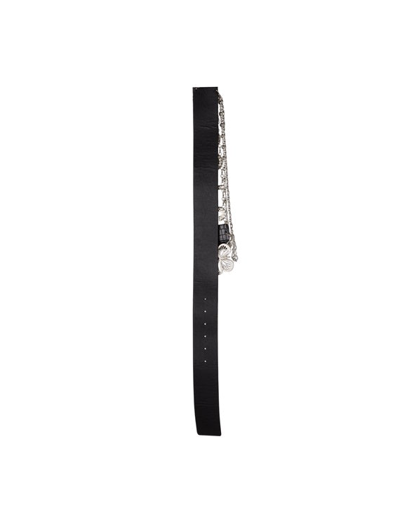 Bijou Chain Butterfly Leather Alphabet Belt