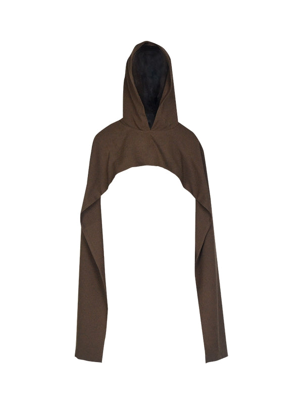 Hoddie Mantle Nichi Plain Layered Tops