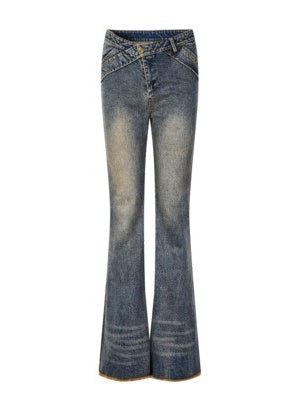 Jeansfell verblasste Nichi Tops &amp; Hosen