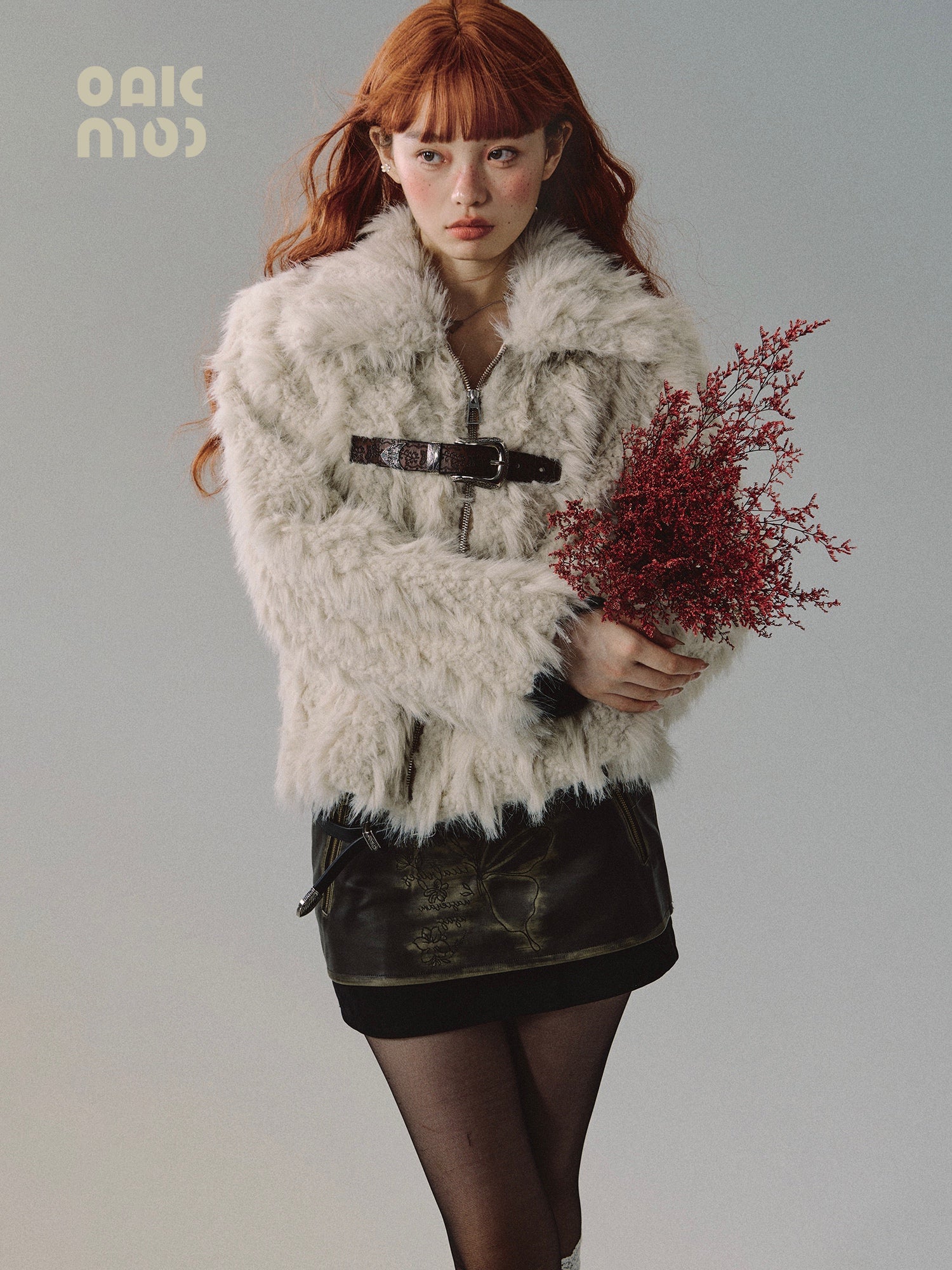 Belt Fur Fluffily Winter Jacket – ARCANA ARCHIVE