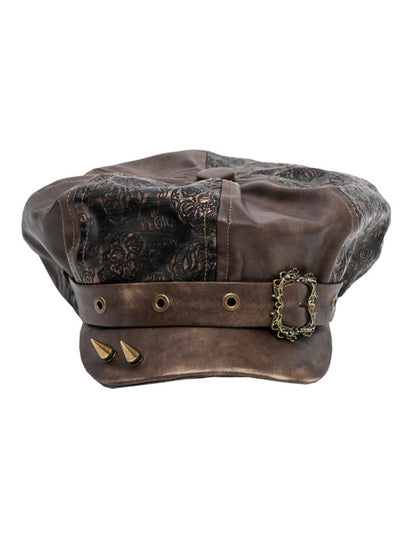 Leather Rock Belt Nichi Embroidery Hat Casket