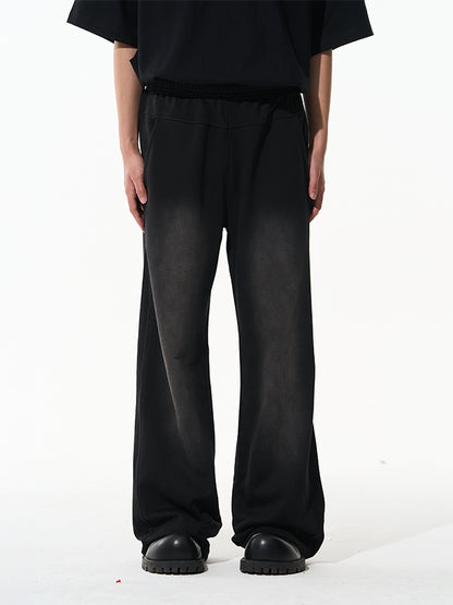 Faded Vintage Casual Wide-Pants