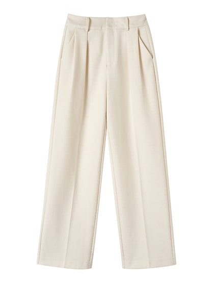 Plain Straight Classy Loose Slacks Pants