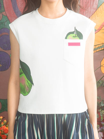 Apple Retro Sleeveless Cutsew