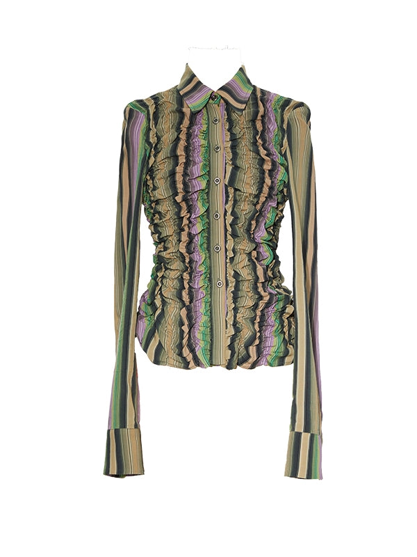 Stripe colofeler voltige nichi Blouse magnifique