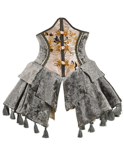 Gothic Lolita Stickel Quaste Blume Korsett