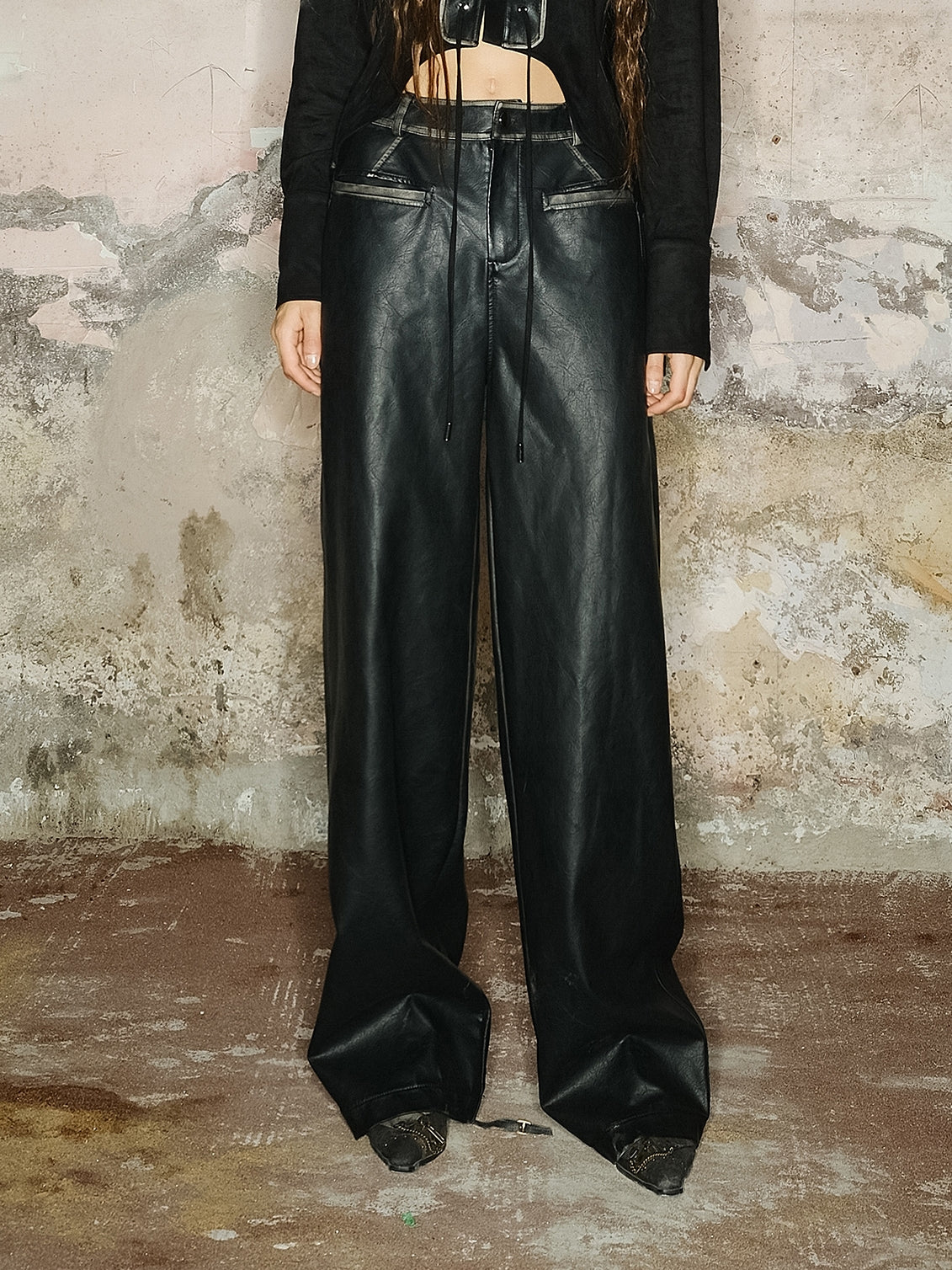 Smooth Strait Plul Cool Leather-pant