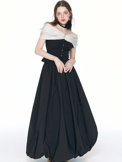 Ballon Maxi Elegant Flare-Skirt