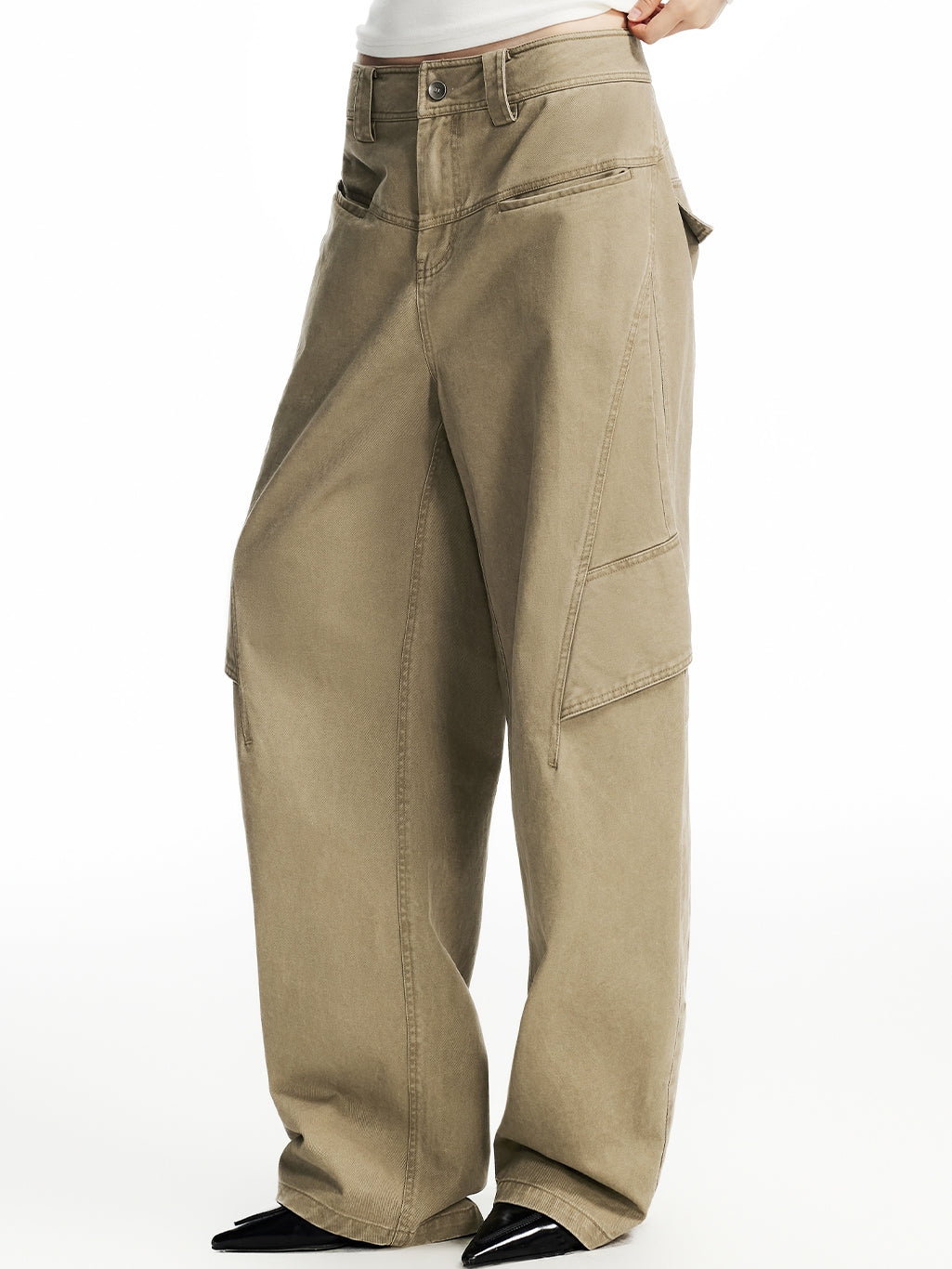 Straight Loose Wide Casual Simple Plain Pants