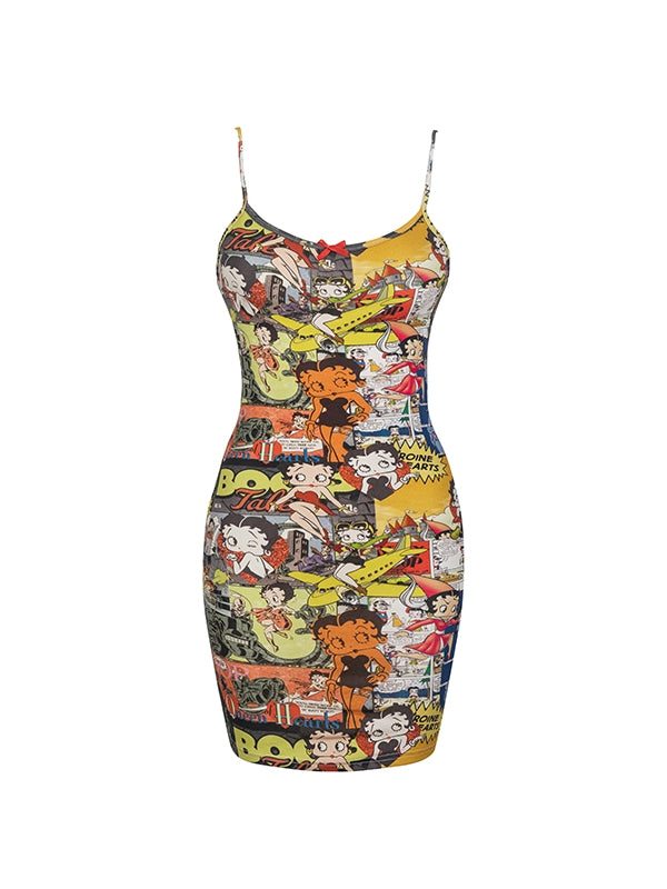 Betty Body-Conscious Patchwork Colorful One-Piece