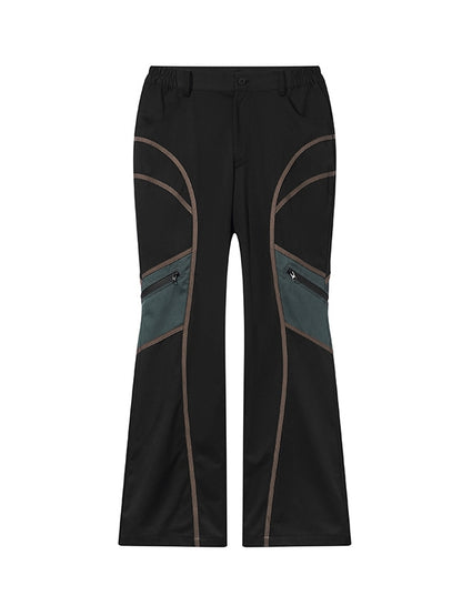 Casual Patchwork Nichi Straight Pants