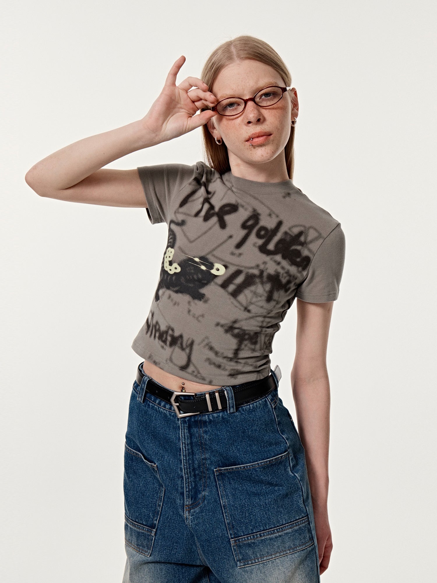 Spray Short Casual Vintage T-Shirt