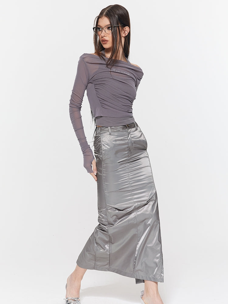 Mermaid Glossy Elegant Long-Skirt