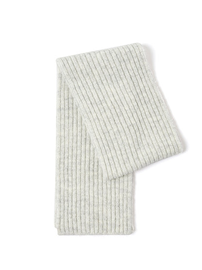 Velvet Simple Chic Rib-Knit Muffler