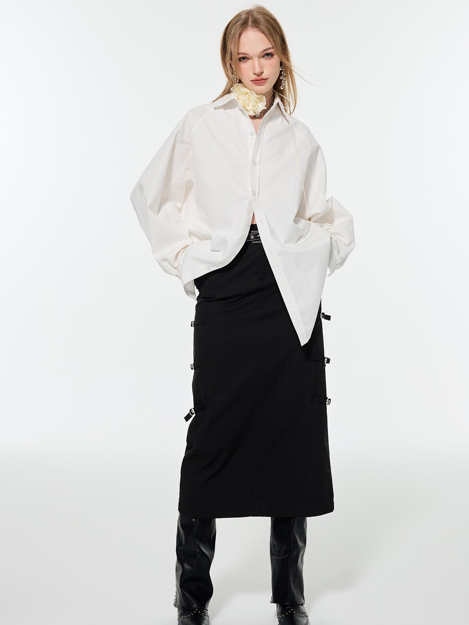 Belt Nichi I-Line Long-Skirt