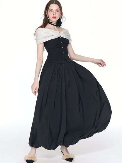 Balloon Maxi Elegant Flare-Skirt