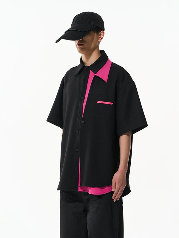 Bi-Color Asymmetry Vivid Nichi Shirt