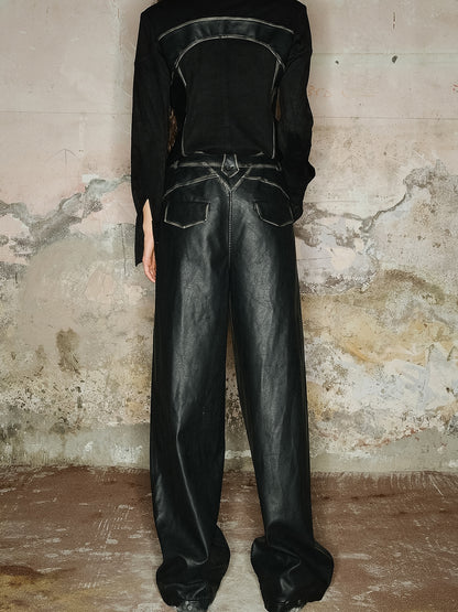 Smooth Strait Plul Cool Leather-pant