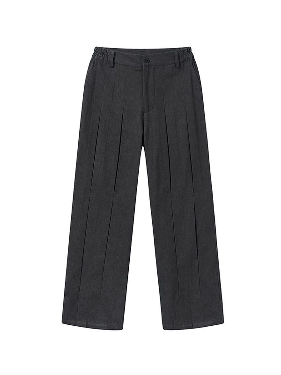 Strait tac simple pantalon lâche