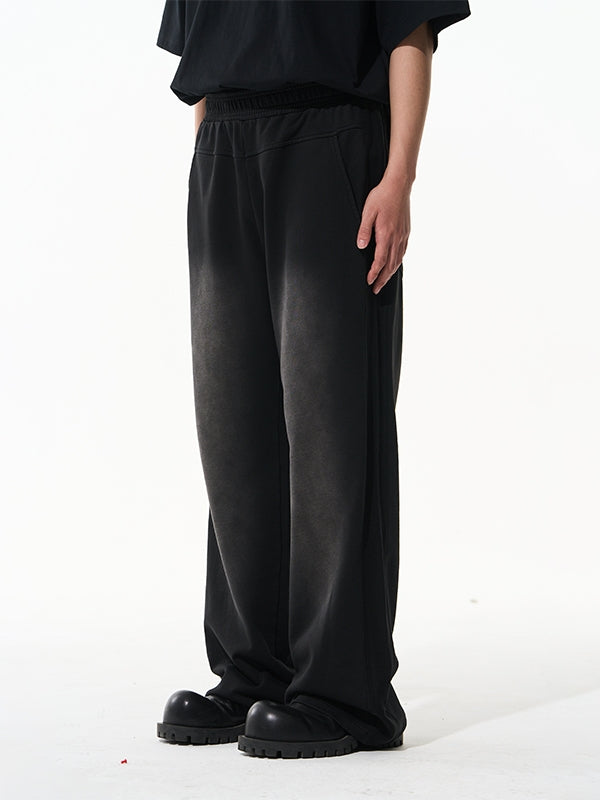 Faded Vintage Casual Wide-Pants