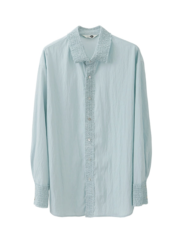 Nichi Pleats Gather Oversize Shirt