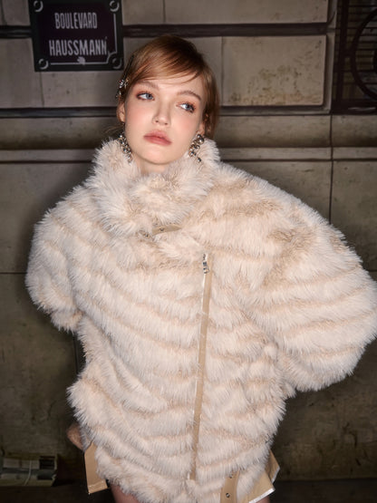 Fur Fluffily Volume Elegant Jacket