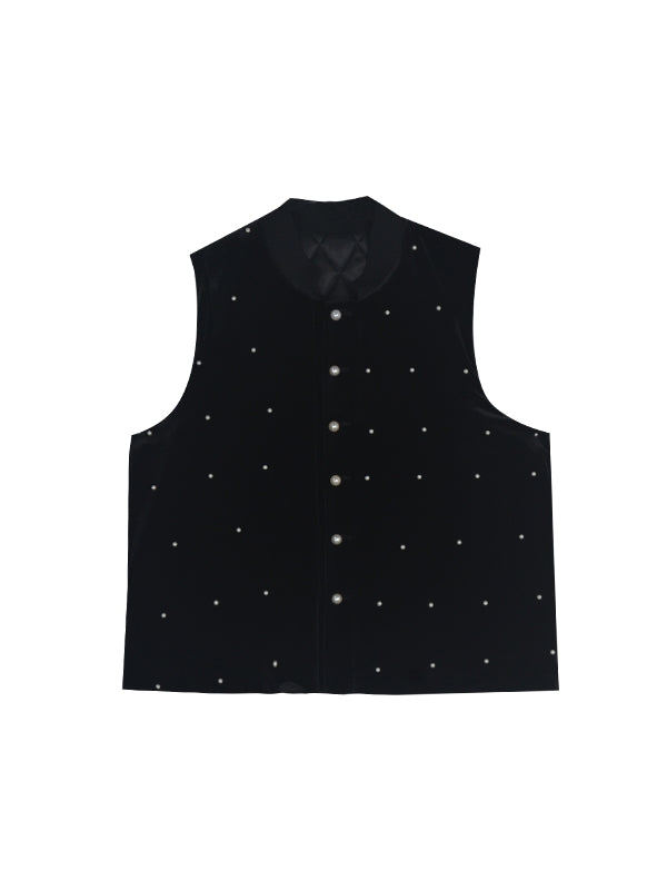 Velvet Pearl Feminine Classy Vest