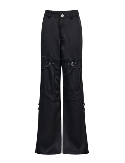 Belt Handsome Flare Pants