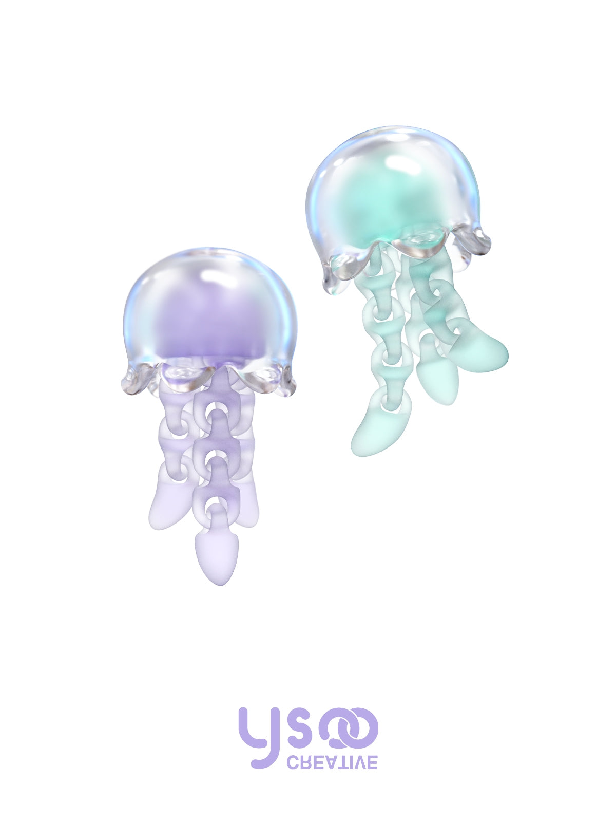 Swing Jellyfish Clear Pierced&amp;Ear-Clip